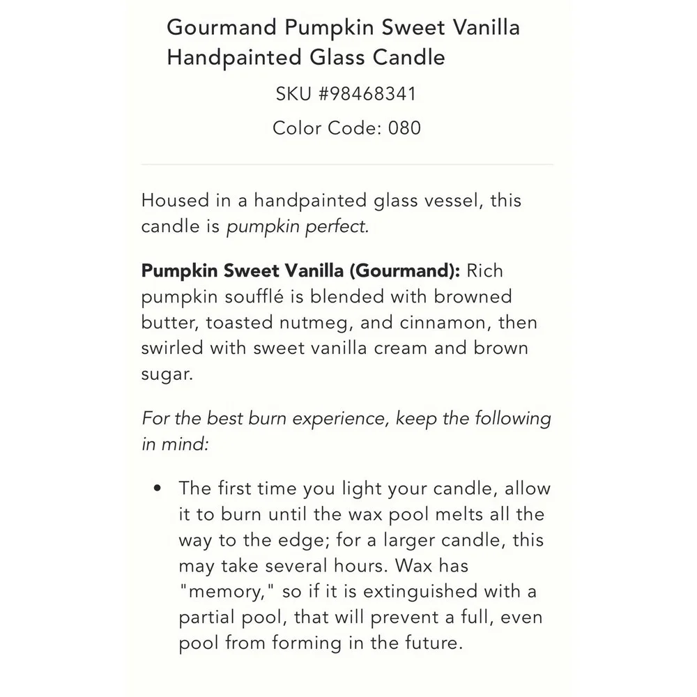 Anthropologie gourmand pumpkin